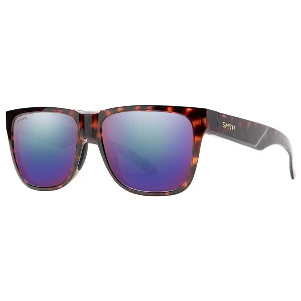 Smith Lowdown 2 Sunglasses ChromaPop Polarized in Tortoise with Violet Mirror